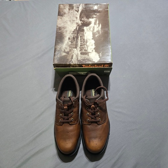 Timberland Ridge Rider Oxford Mens 13 Brown Leather Lug Sole Shoes  deadstock main image 6